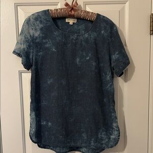 Cloth & Stone Blue Checkered Top